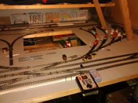 with landscapes  Euan has been drawing pictures for the background, looks good.